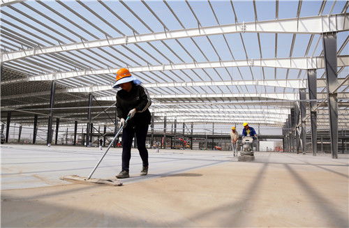 湖北美的洗衣機產業園建設正酣 主體土建工程基本結束，全面進入設備安裝與調試新階段